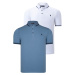 DOUBLE SET T8586 DEWBERRY MEN'S T-SHIRT-WHITE-INDIGO