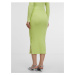 Svetlo zelená dámska svetrová midi sukňa ORSAY