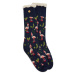 Cabaïa Vysoké dámske ponožky Noel Tropical SOKFW2122 Tmavomodrá