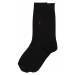 Polo Ralph Lauren Ponožky 'SIZED FLAT-CREW-2 PACK'  čierna