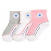 CONVERSE Ponožky  sivá / ružová / biela