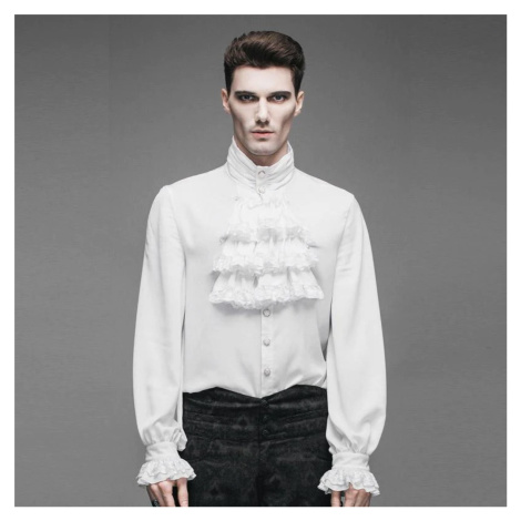 Košele DEVIL FASHION Iago Gothic Chiffon Shirt with a Bowtie