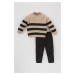 DEFACTO Baby Boy Striped Sweater Bottom 2-Pack Set