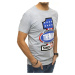 Grey men's t-shirt RX4405 with print