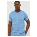 Bavlnené pyžamové tričko Polo Ralph Lauren vzorovaná,714899612