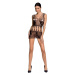 Passion BS090 black - Bodystocking Farba: Čierna