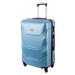 Modrý luxusný plastový kufor &quot;Luxury&quot; - veľ. M, L, XL