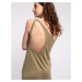 Ninety Percent Astrid Stretch Tencel™ Asymmetric Strap Dress GREY GREEN