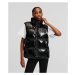 Vesta Karl Lagerfeld Branded Zip Padded Vest Black