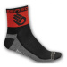 Ponožky Sensor Ruka čierna červená 1041043-14