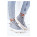 Women's Leather Warm Sneakers Big Star EE274115 Light Blue 39