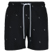 Men's swimwear with embroidery black/palm