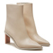 Calvin Klein Členková obuv Ankle Boot 70 Lth HW0HW02092 Béžová