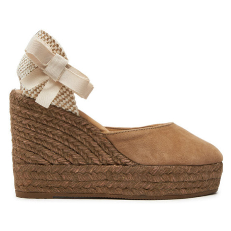 Manebi Espadrilky Hamptons Wedge Espadrilles W 1.6 WV Hnedá