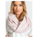 Light pink scarf with fringe