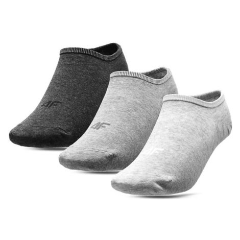 4F ponožky H4L22-SOD301 studená svetlosivá/ sivá melanž