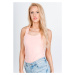 Women's tank top with cut-out on the back - peach