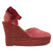 Manebi Espadrilky Hamptons Heart-Shaped Wedge Espadrilles W 2.1 WH Ružová