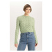 DEFACTO Crop Crew Neck Sweater