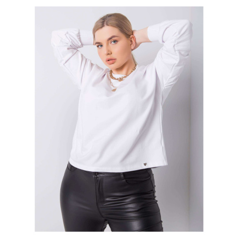 Plain white oversize sweatshirt