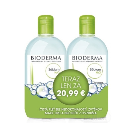 BIODERMA Sébium H2O 500ml 1+1 Festival