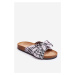 PG4 Dámske flip -flops s lukom na platforme Gray Vero