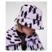 Klobúk Karl Lagerfeld K/Monogram Shearl Bucket Hat Biela