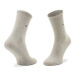 Tommy Hilfiger Súprava 2 párov vysokých dámskych ponožiek 100001493 Béžová