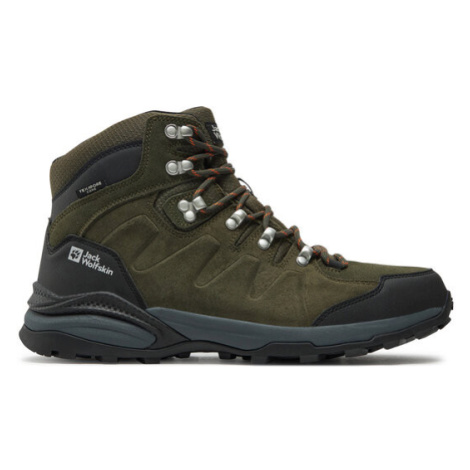 Jack Wolfskin Trekingová obuv Refugio Texapore Mid M 4049841 Kaki