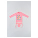 Dagi Pink Printed Short Sleeve Slip Set