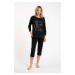 Women's pyjamas Olza, 3/4 sleeve, 3/4 legs - black