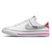 NIKE-Court Legacy white/lt smoke grey/pink prime Biela