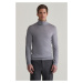 SVETER GANT EXTRAFINE MERINO WOOL TURTLENECK GREY MELANGE