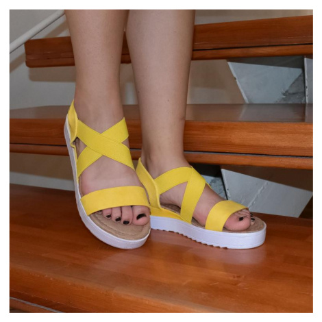 Dámske žlté sandále THOLI