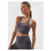 Dámska tréningová športová podprsenka 4F SPORT BRA-AW23USBAF070-24A-MIDDLE GREY ALLOVER