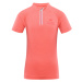 Children's quick-drying cycling T-shirt ALPINE PRO LATTERO neon salmon