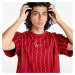 Karl Kani Small Signature Ziczac Pinstripe Tee Dark Red/ Off White