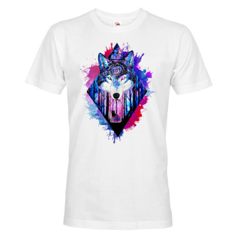 Pánské tričko s potlačou vlka - originálne tričko s potlačou vlka