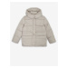 Tom Tailor Light Grey Girly Quilted Winter Jacket with Detachable Hood Tom - Girls