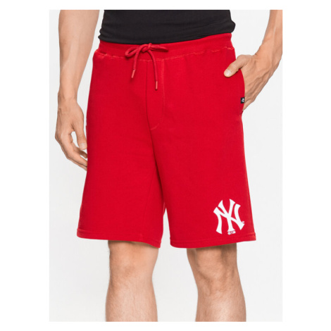 47 Brand Športové kraťasy New York Yankees Imprint 47 Helix Shorts Červená Regular Fit