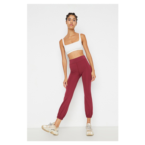 Trendyol Claret Red Jogger Recovery Knitted Sports Sweatpants