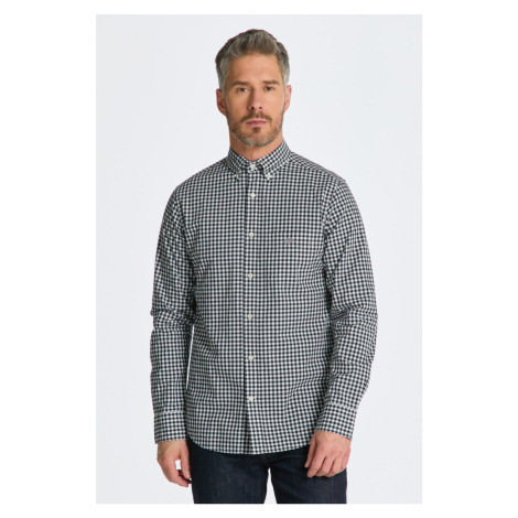 KOŠEĽA GANT REG CLASSIC POPLIN GINGHAM SHIRT BLACK