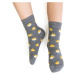 Sivé detské ponožky s veľkonočným motívom Art.014 JM036, GRAY MELANGE