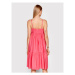 Fracomina Každodenné šaty FR22SD1048W40001 Ružová Regular Fit