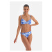 Dagi Blue - White Compression Underwire Bikini Top