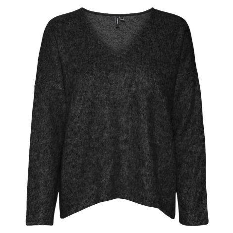 VERO MODA Tričko &#039;Lis&#039;  čierna melírovaná