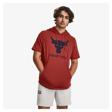 Mikina Under Armour Project Rock Terry Short Sleeve Hoodie Red