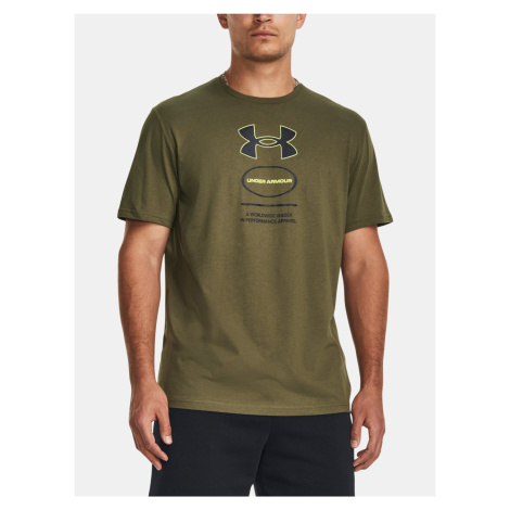 Under Armour T-Shirt UA Branded GEL Stack SS-GRN - Men's