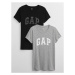 Gap 2-dielna súprava tričiek 548683-05 Sivá Regular Fit