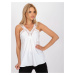 BIELY TOP S ČIPKOVÝM LEMOVANÍM A RAMIENKAMI -TW-TP-BI-1322.57-WHITE